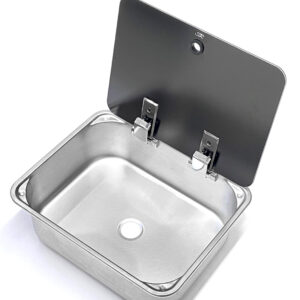 CAN RECTANGULAR SINK WITH GLASS LID LR1375