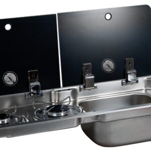 CAN FL1922 Slimline Sink/Hob Combination- Sink on the right